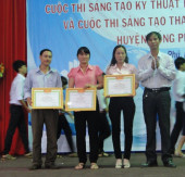 Tổ chức Lễ tổng kết hội thi sáng tạo kỹ thuật và sáng tạo TTNNĐ năm học 2012 - 2013